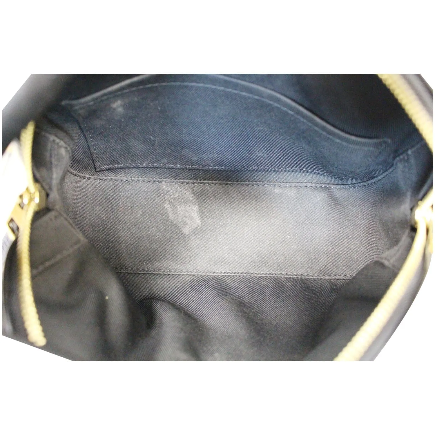 LOUIS VUITTON Saintonge Monogram Canvas Shoulder Bag Noir Black