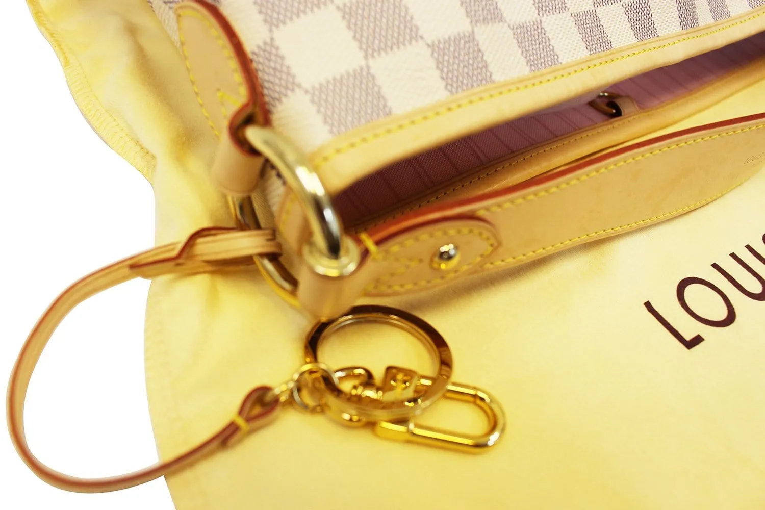 LOUIS VUITTON Shoulder Bag Pre Owned Damier Azur Delightful PM NM
