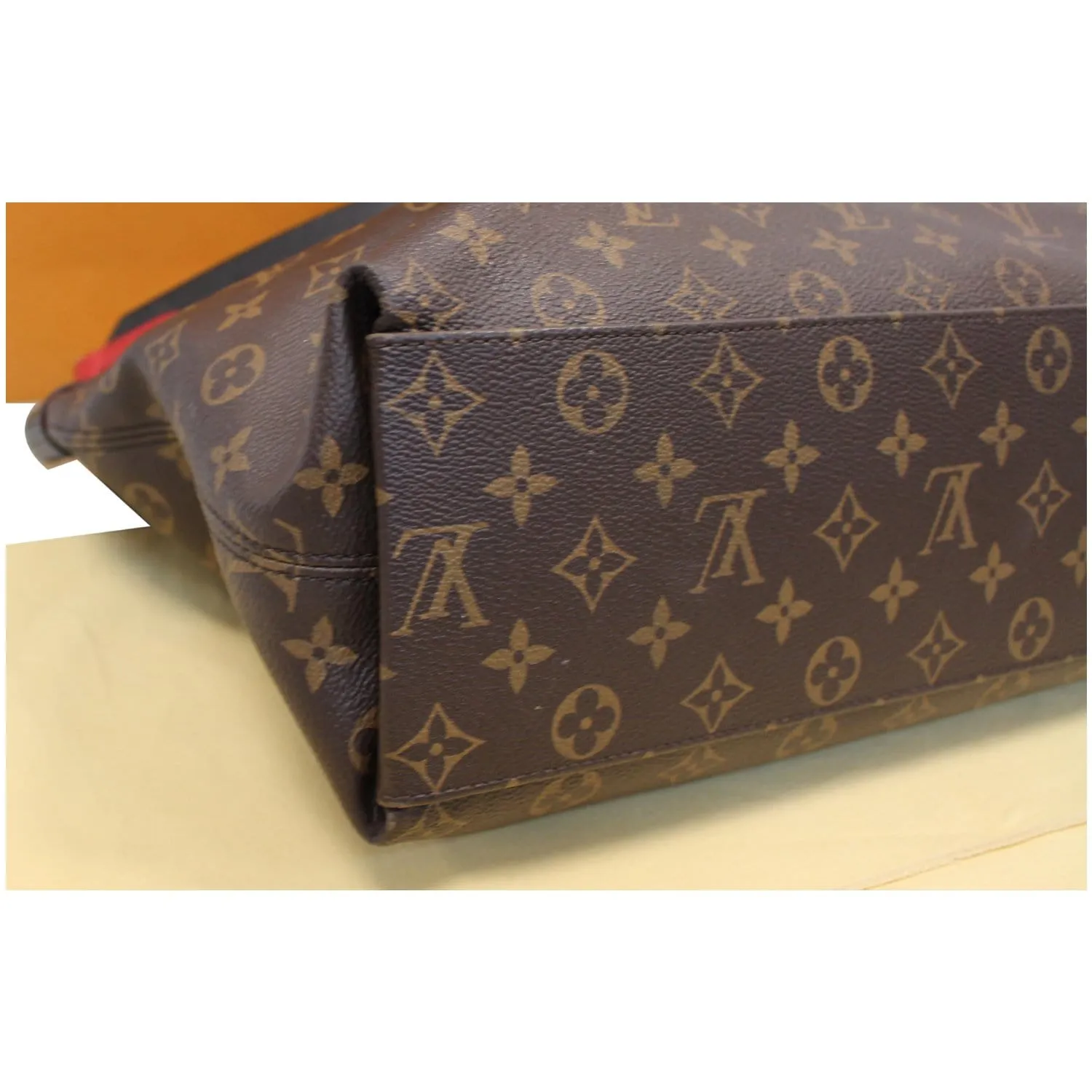 LOUIS VUITTON Tuileries Monogram Canvas Hobo Bag Black