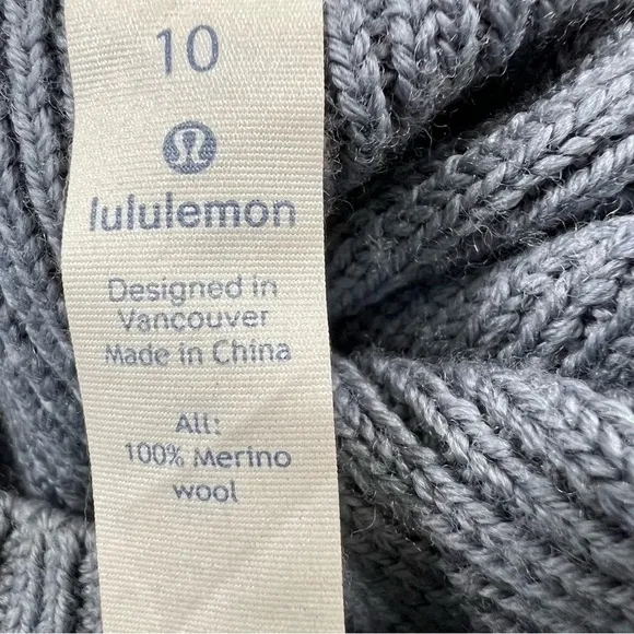 Lululemon Warm &amp; Restore Sweater Wool Magnet Grey Starlight 8