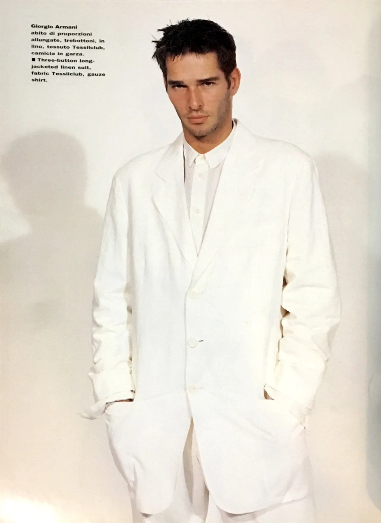 L'UOMO VOGUE Magazine January 1991 ADRIAN LYNE Albert Delegue GIOVANNI GASTEL