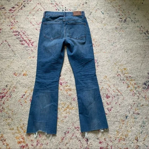 Madewell Cali Demi-Boot Jeans in Bronson Wash: Button-Front Edition sz 24