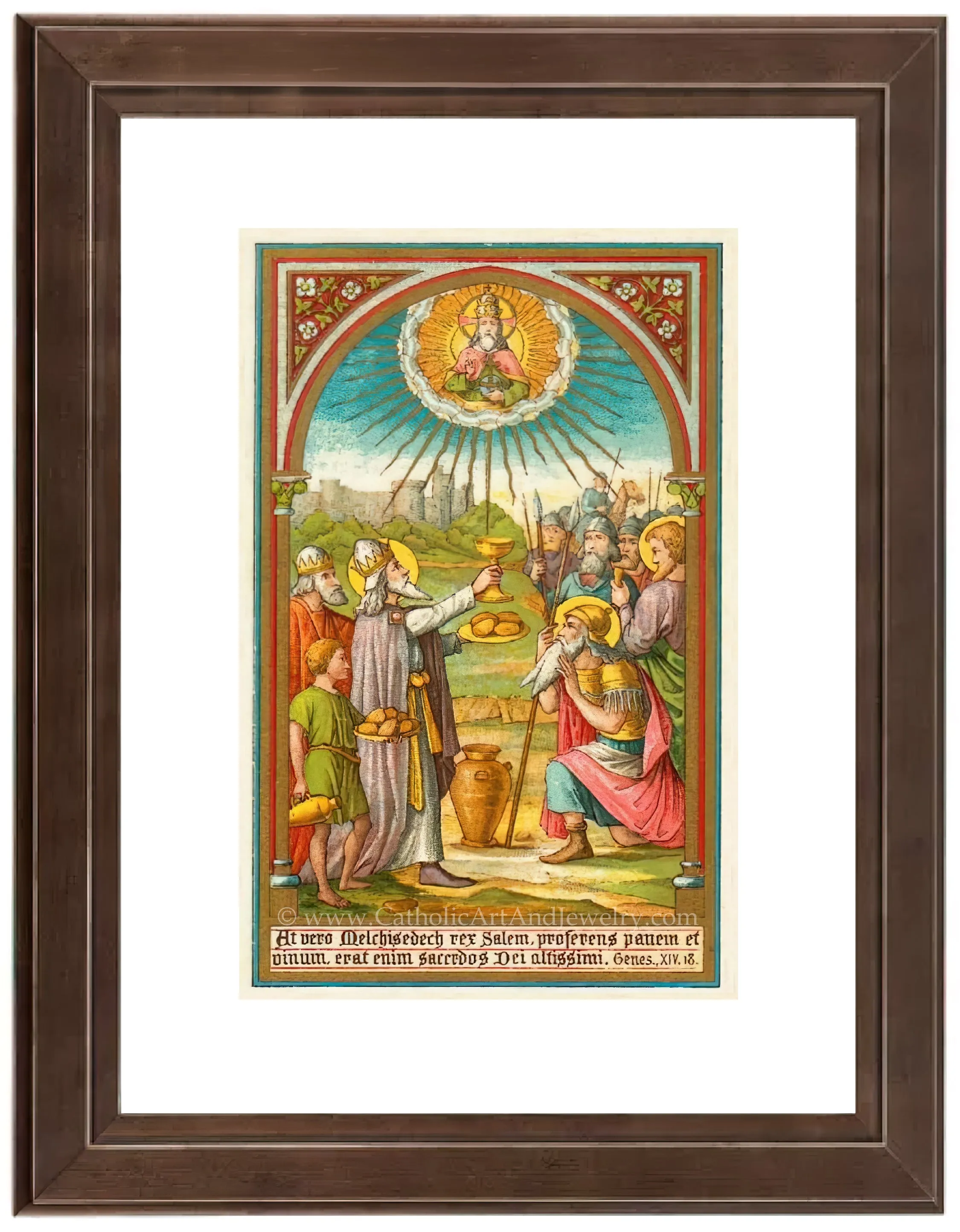 Melchizedek – 3 sizes – Based on an Antique Holy Card – Catholic Art Print – Catholic Gift – Gift for Priest – Archival Quality