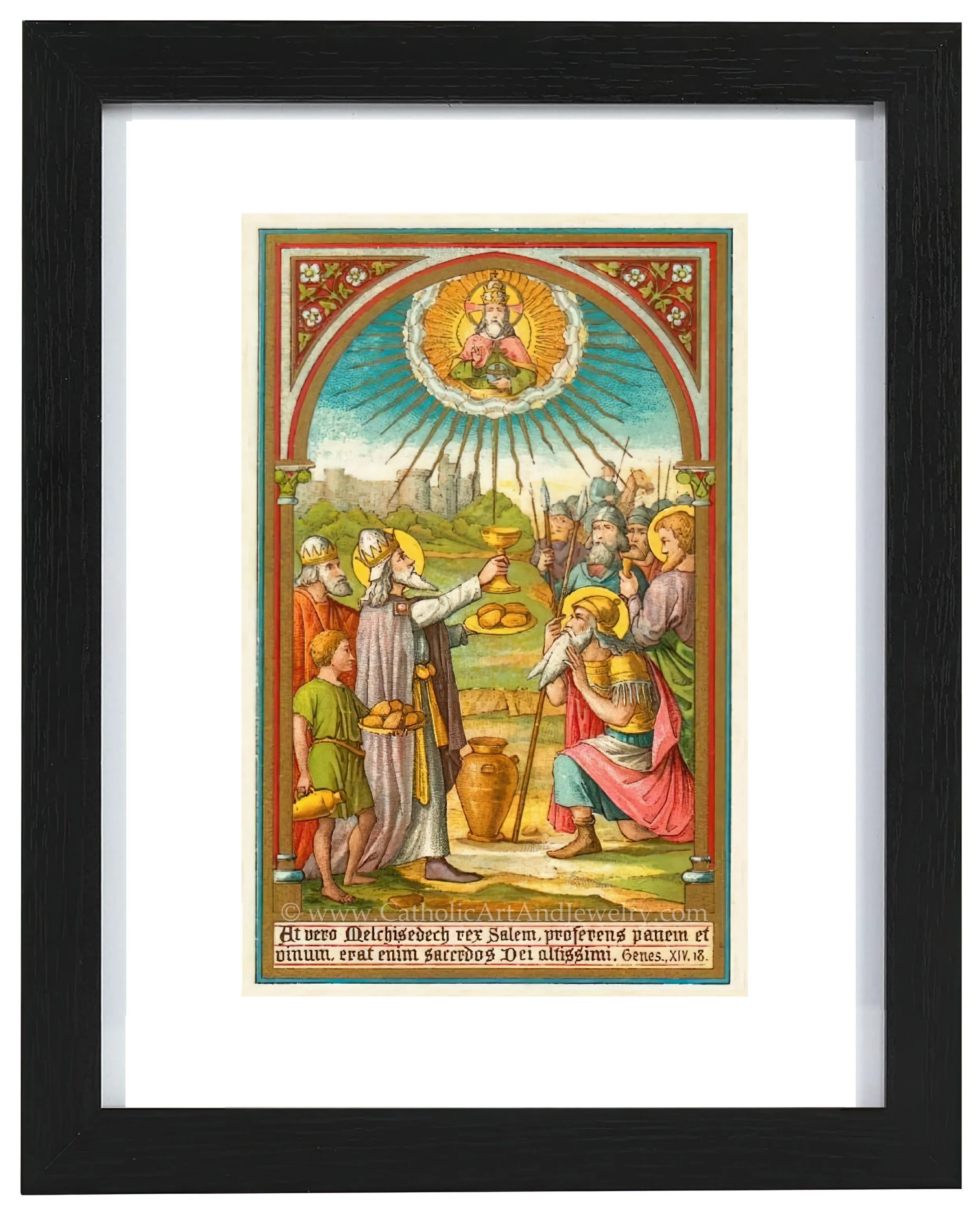 Melchizedek – 3 sizes – Based on an Antique Holy Card – Catholic Art Print – Catholic Gift – Gift for Priest – Archival Quality