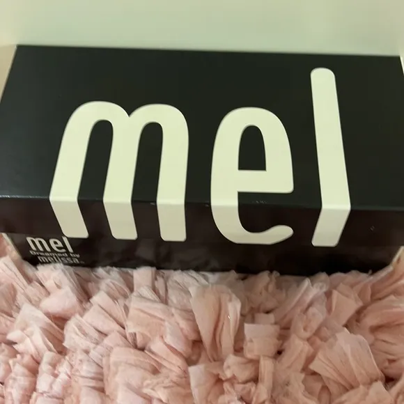 Melissa silver butterfly flats nwt