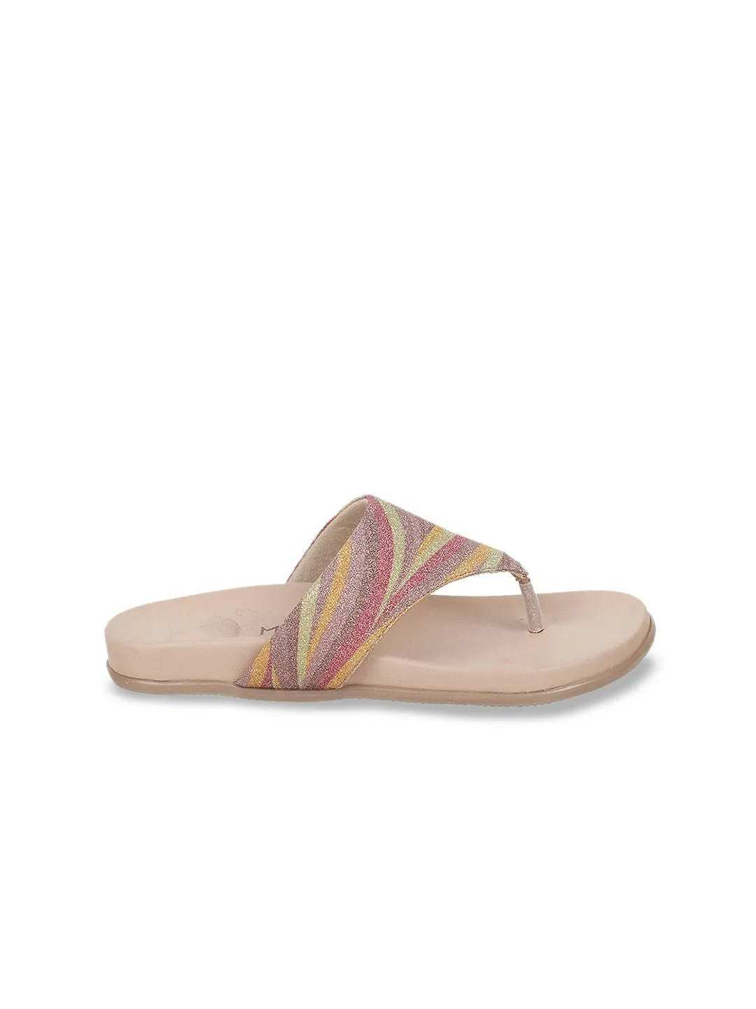 Metro Women Embellished Open Toe Flats