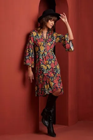 Midnight Blossoms Dress