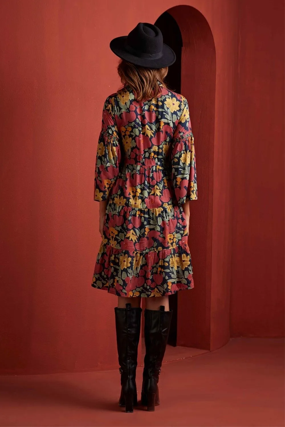 Midnight Blossoms Dress