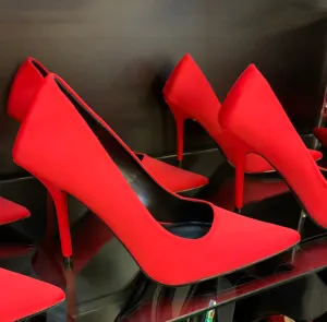 Mimi Red Pointy Heels