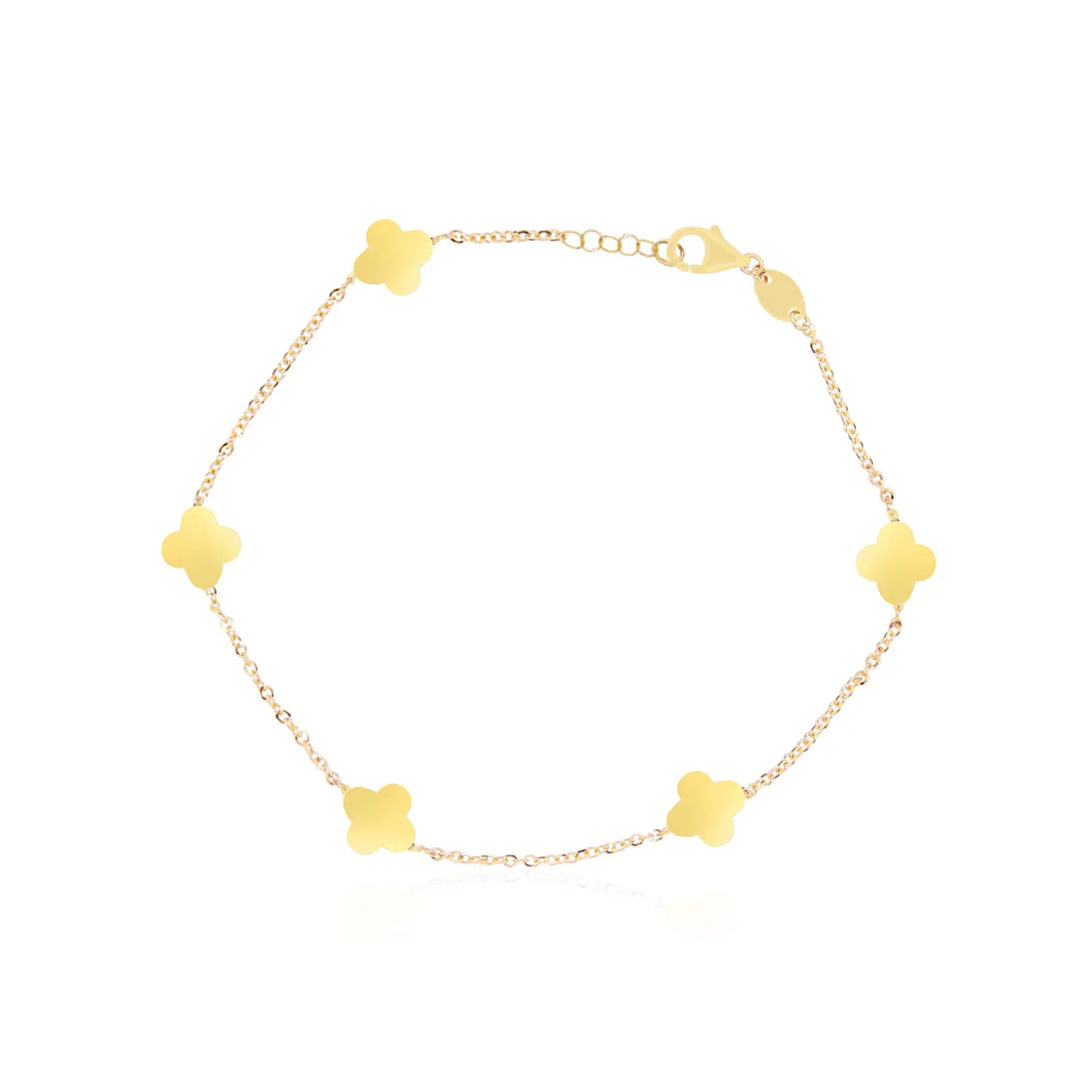 Mini Gold Clover Bracelet