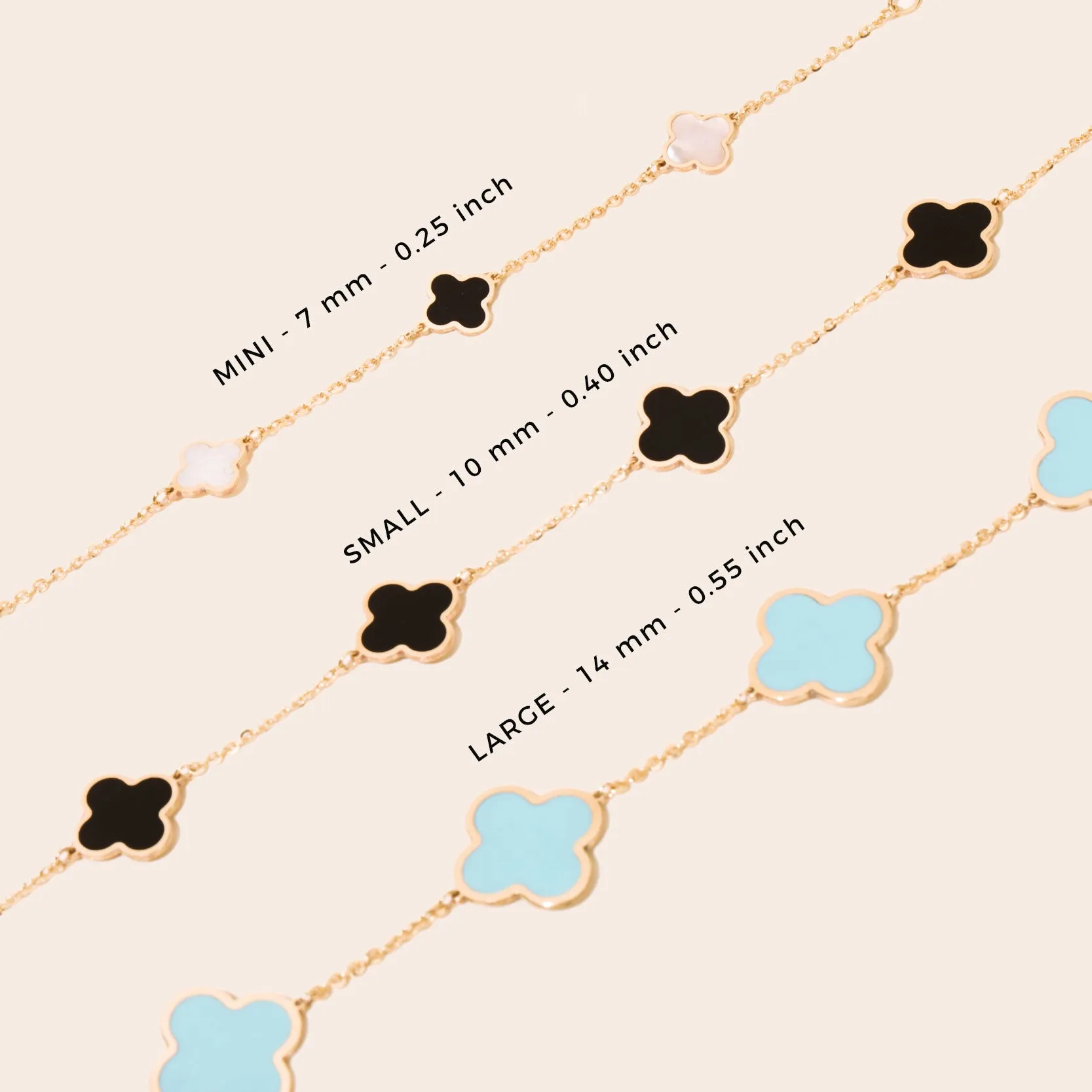 Mini Gold Clover Bracelet