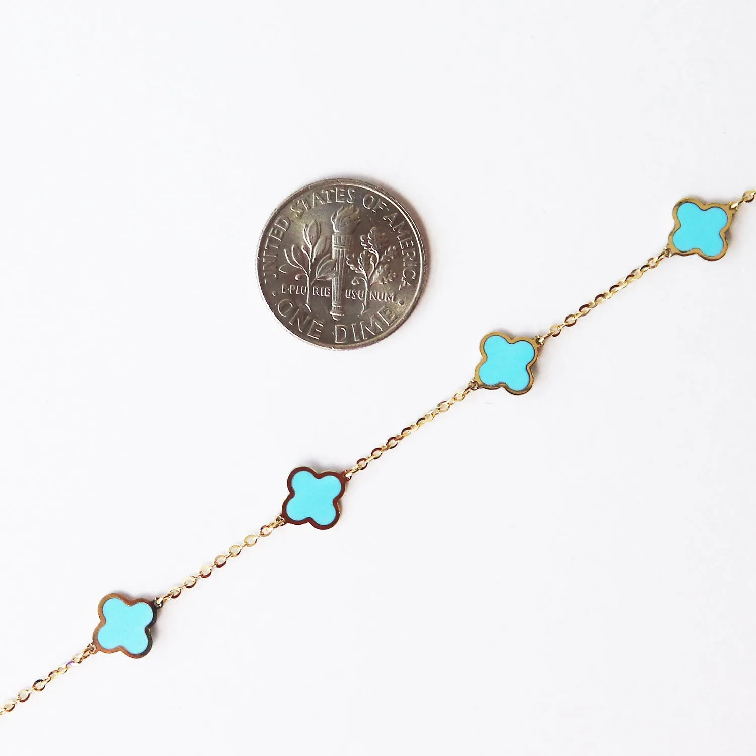 Mini Lapis Clover Bracelet