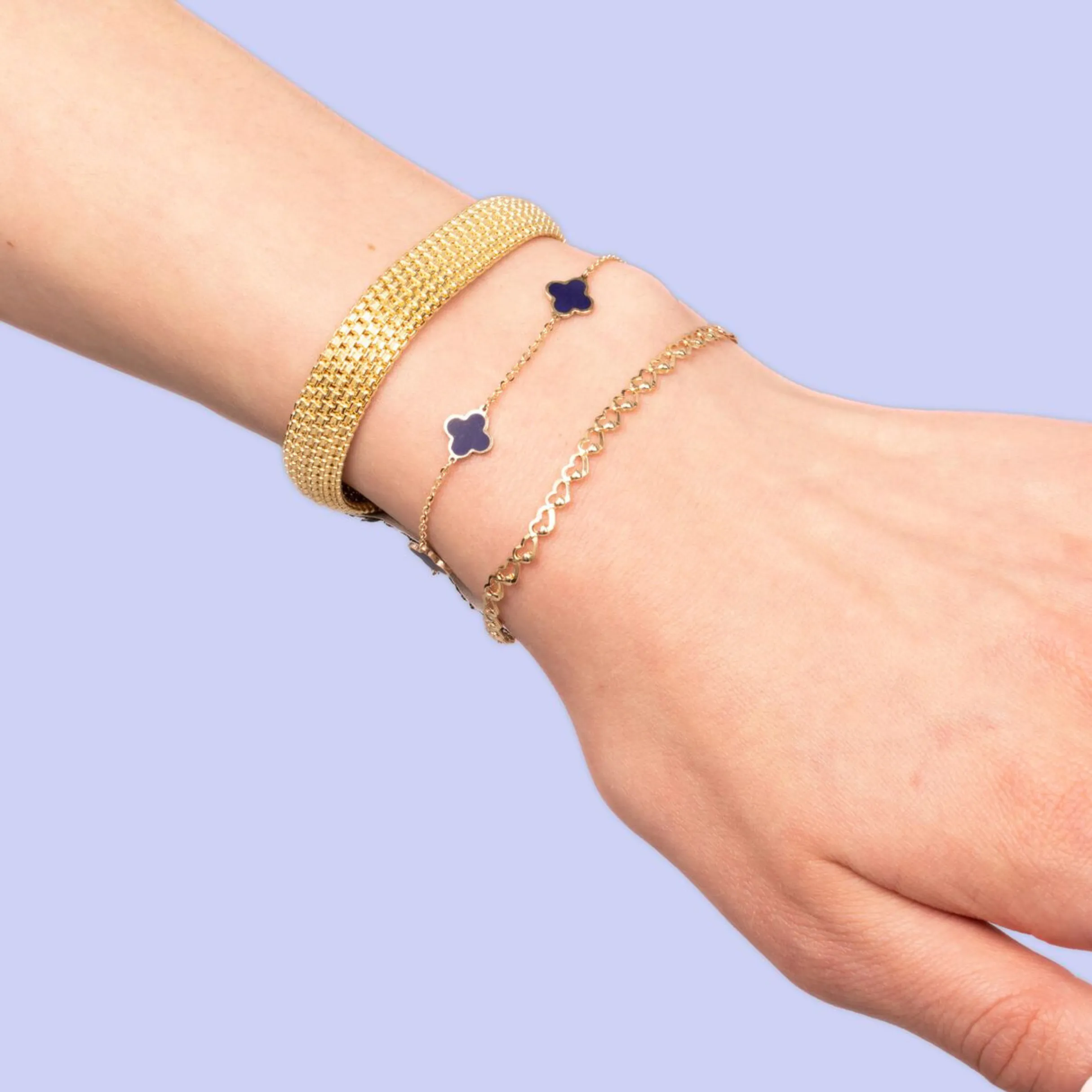 Mini Lapis Clover Bracelet