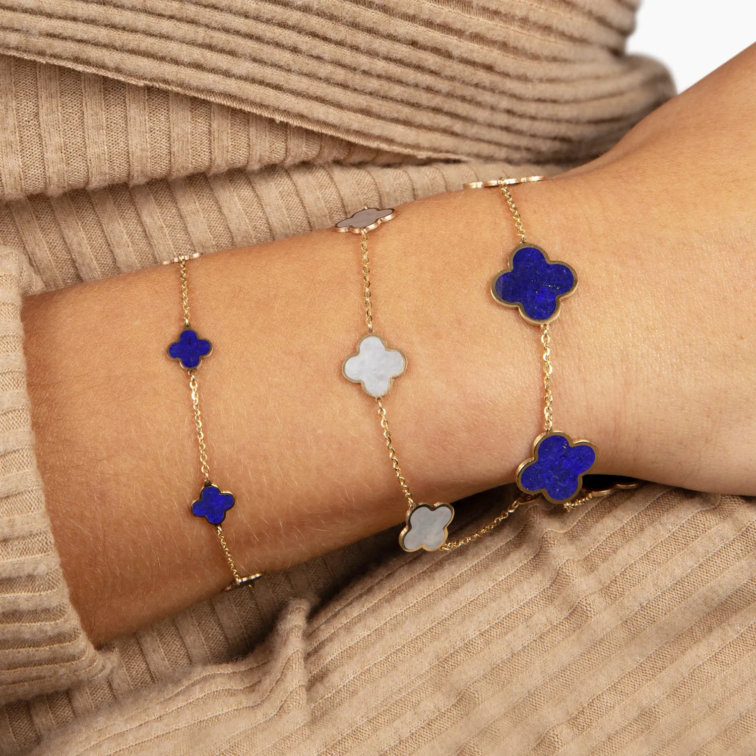 Mini Lapis Clover Bracelet