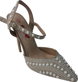 Misspap Nude Gem Heels UK 5 EU 38 👠