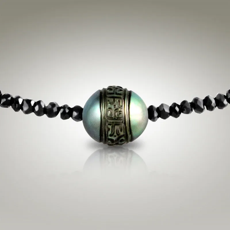 Moana Chic - Black Spinel Choker