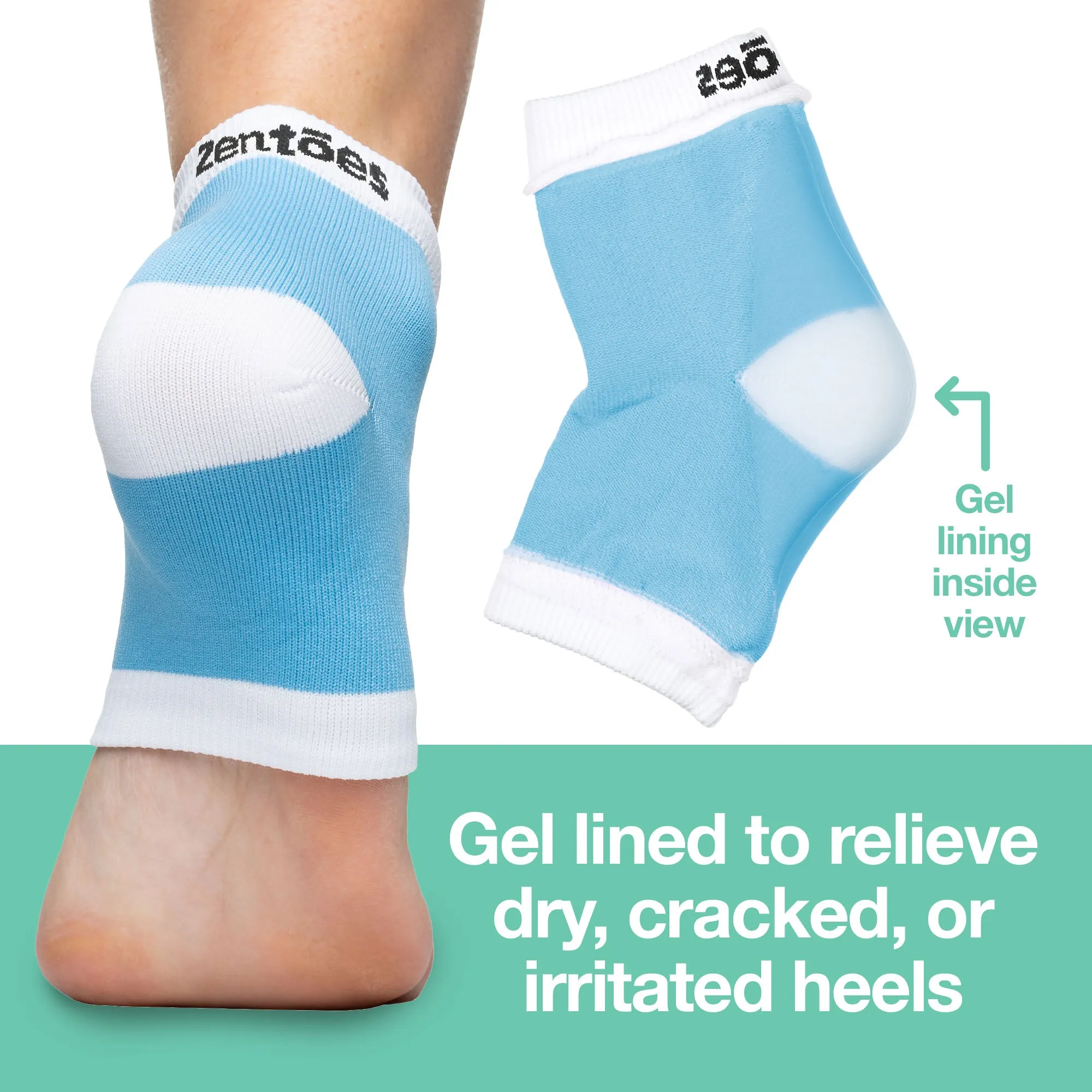 Moisturizing Gel Heel Socks - Cotton