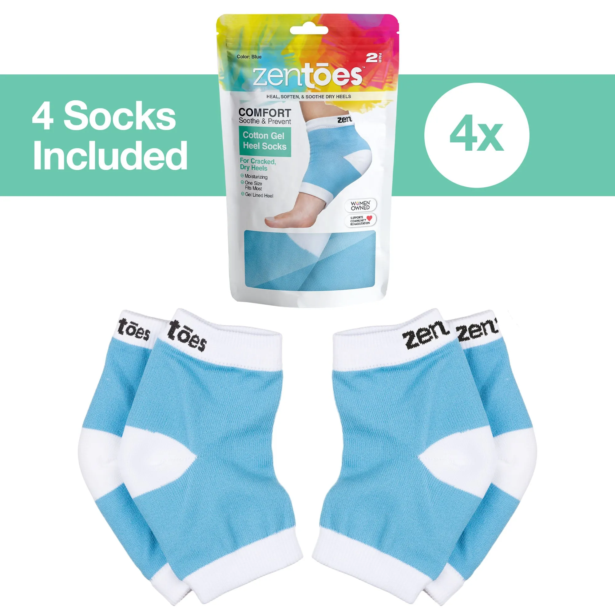 Moisturizing Gel Heel Socks - Cotton