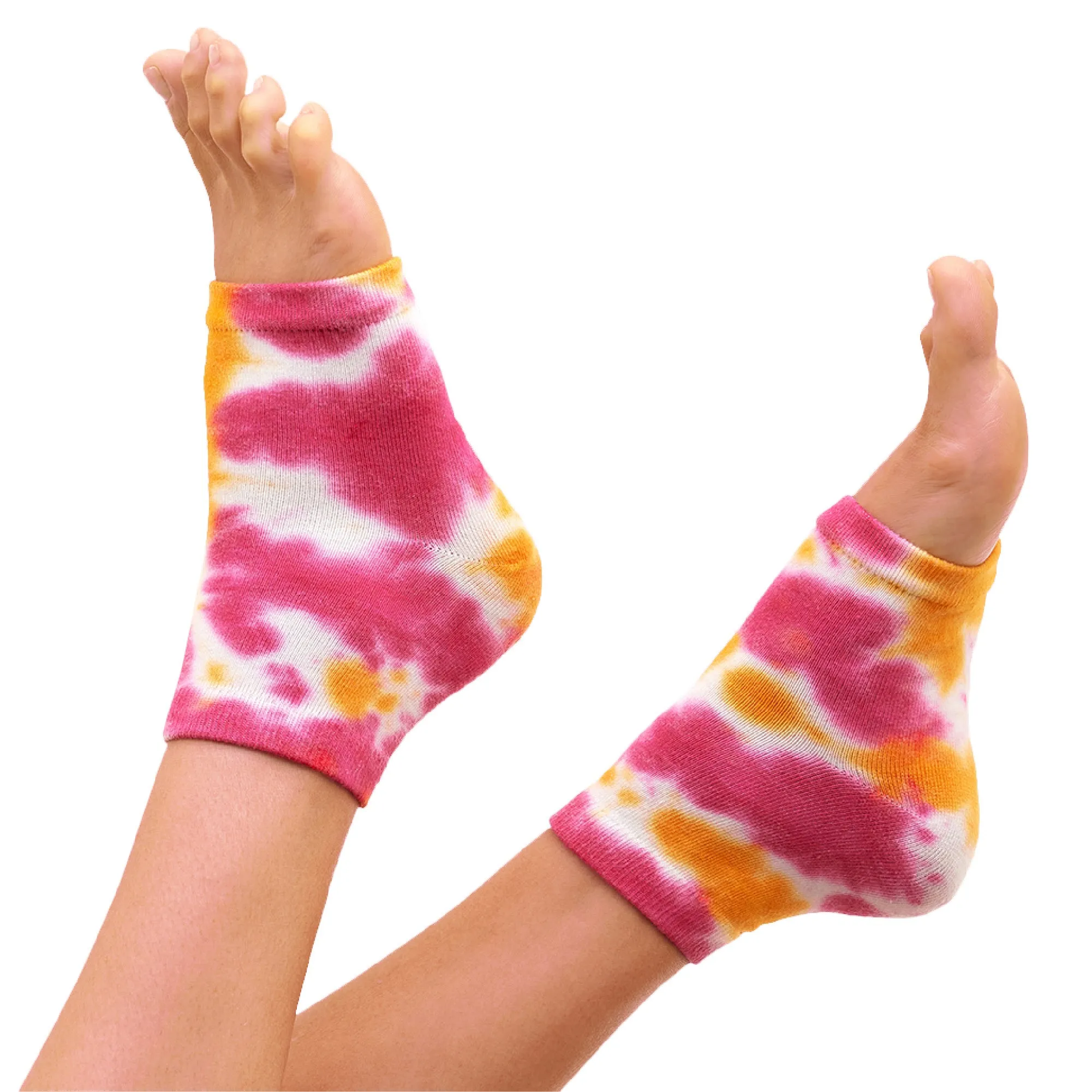 Moisturizing Gel Heel Socks - Tie Dye