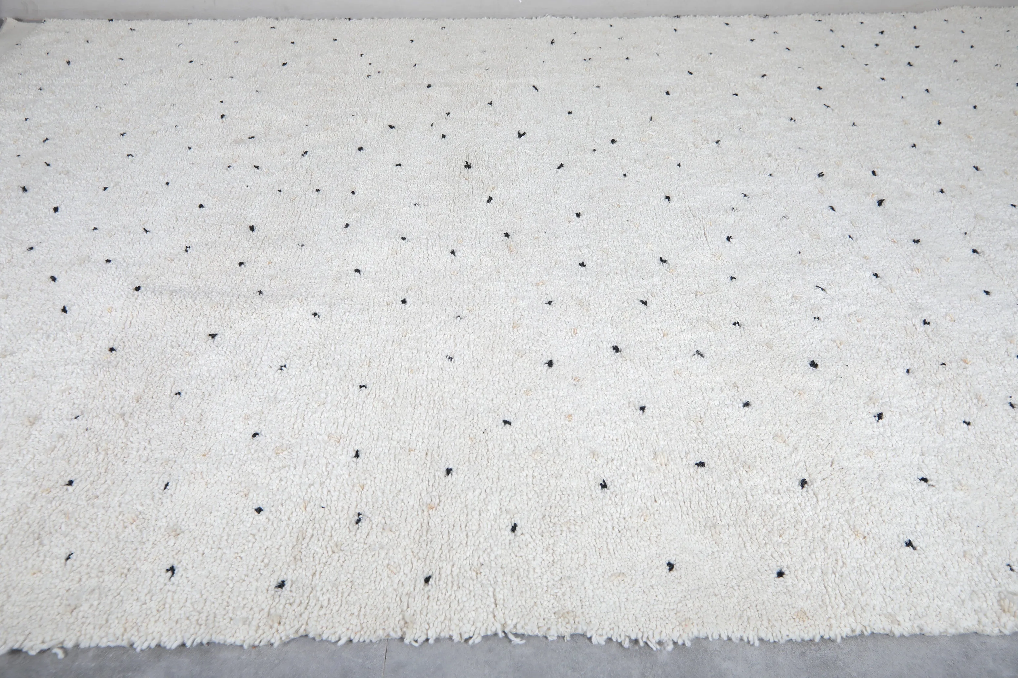 Moroccan Rug Dotted - Wool Berber Carpet - Custom Rug