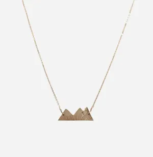 Mountain Necklace with Diamond
