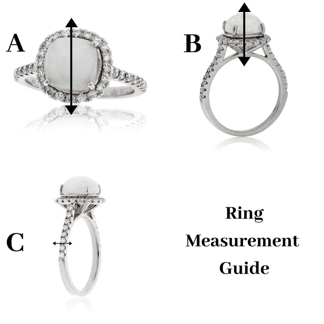 Mountain Scene Ring with Yellow Sapphire