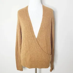 New Madewell Wrap Front Coziest Yarn Sweater S