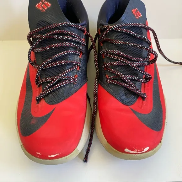 Nike KD 6 Light Crimson &quot;DC&quot;‎ Sneakers Red White Blue Men’s Size 9