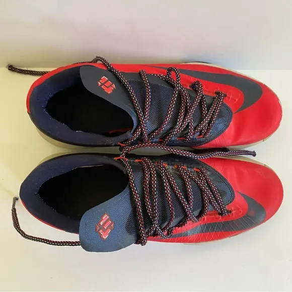Nike KD 6 Light Crimson &quot;DC&quot;‎ Sneakers Red White Blue Men’s Size 9