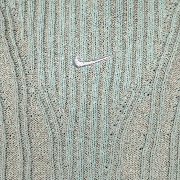Nike Yoga Luxe Wool blend cover up knit crew neck sweater sz L