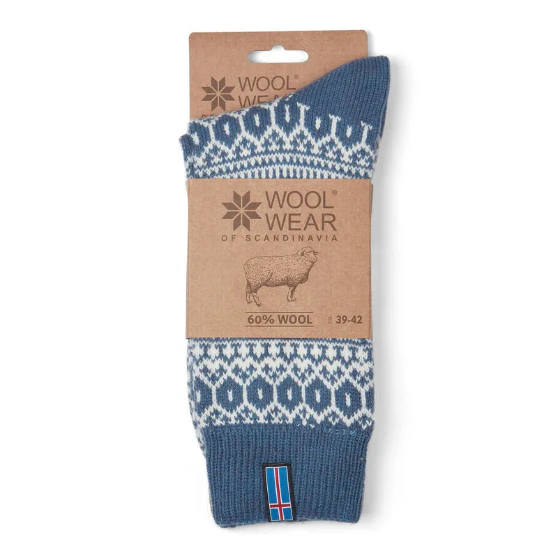 Norsk Icelander sock - Light blue, Marine or Graphite