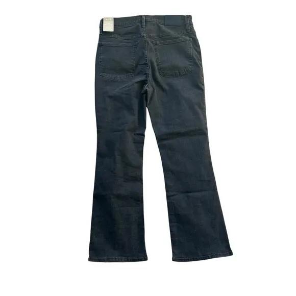 NWT Cali Demi-Boot Jeans in black Bellspring Wash: Button-Front size 28 AA897
