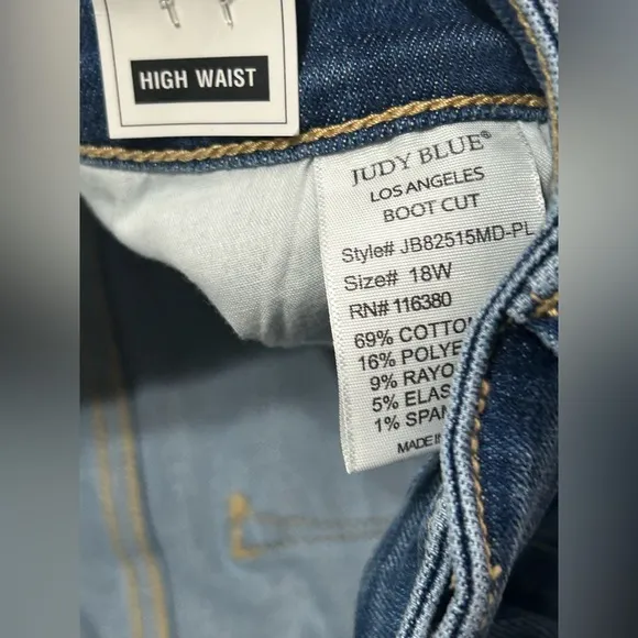 NWT Judy Blue High Waist Bootcut Jeans size 5