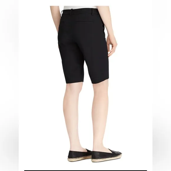 NWT Lauren Ralph Lauren Black Bermuda Shorts sz 8