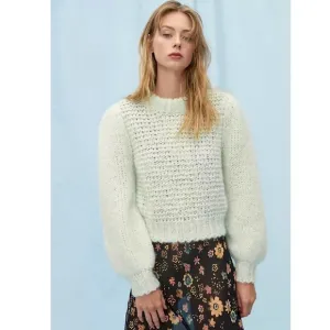 NWT Le Fou Wilfred M Shimmy Sweater Ginger Mint Alpaca Wool Blend