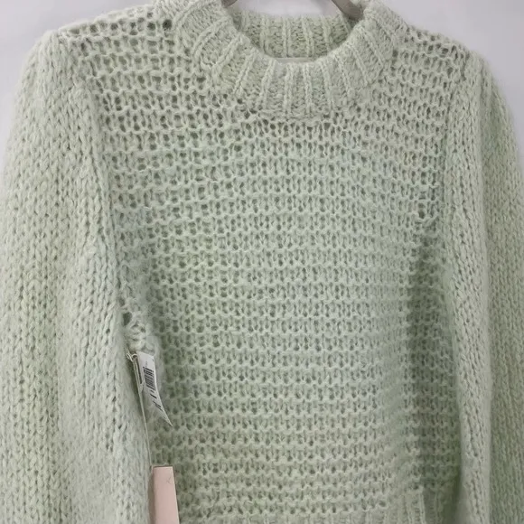 NWT Le Fou Wilfred M Shimmy Sweater Ginger Mint Alpaca Wool Blend