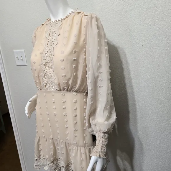 NWT Lulus Chic Cream Dress Size S