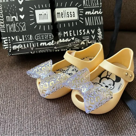 NWT MINI MELISSA Disney | Ultragirl Minnie Mouse Baby Maryjane Flats