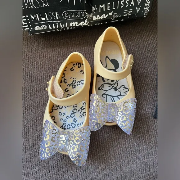 NWT MINI MELISSA Disney | Ultragirl Minnie Mouse Baby Maryjane Flats