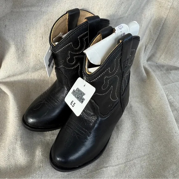 NWT Smokey Mountain Kid's Denver Black Western Boots Size 6.5
