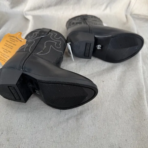 NWT Smokey Mountain Kid's Denver Black Western Boots Size 6.5