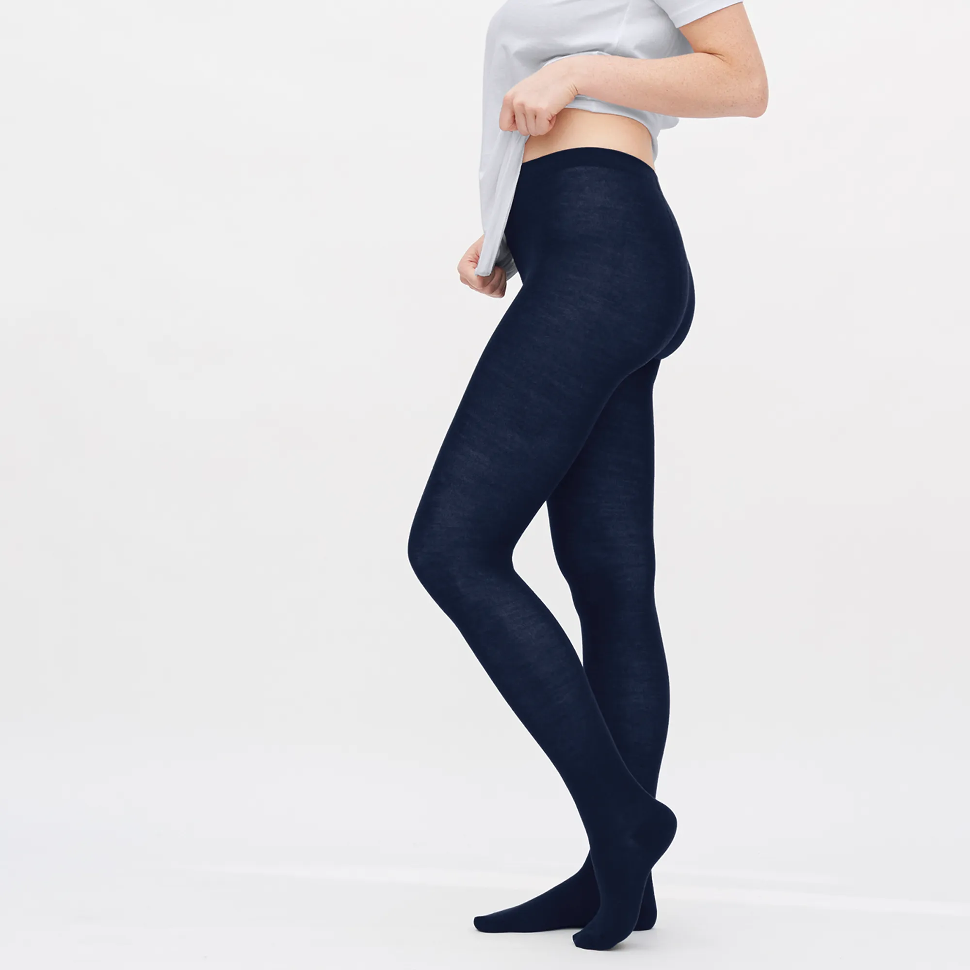 Organic Wool & Cotton Tights: Womens