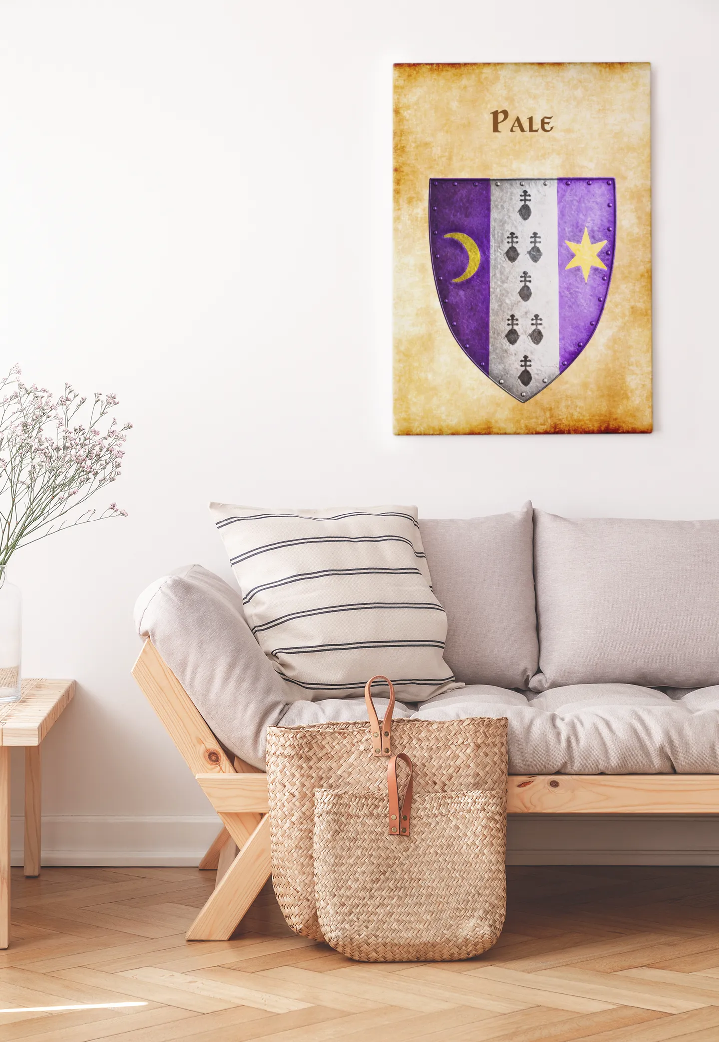 Pale Heraldry of Greyhawk Anna Meyer Cartography Canvas Art Print
