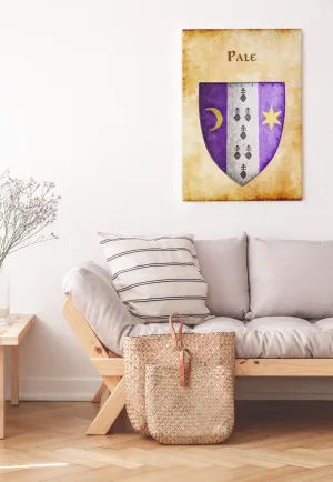 Pale Heraldry of Greyhawk Anna Meyer Cartography Canvas Art Print