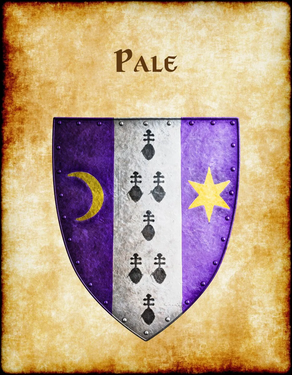Pale Heraldry of Greyhawk Anna Meyer Cartography Canvas Art Print