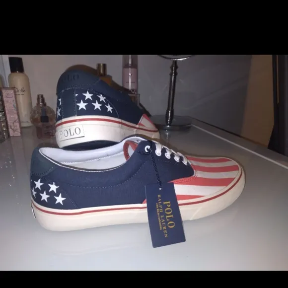 Polo Ralph Lauren Canvas Low Top for Men American Flag