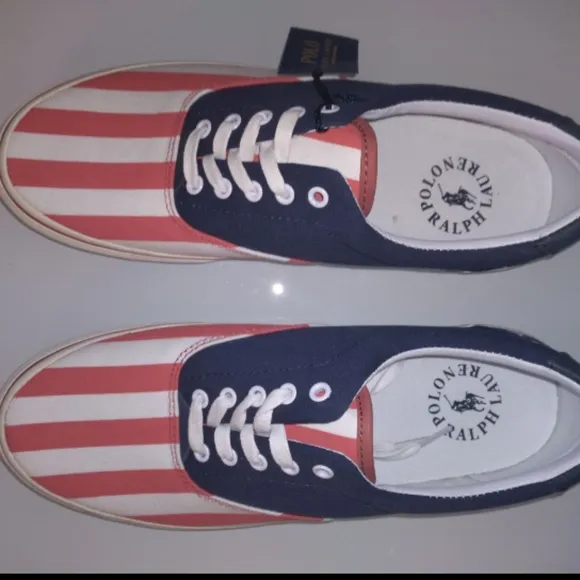 Polo Ralph Lauren Canvas Low Top for Men American Flag
