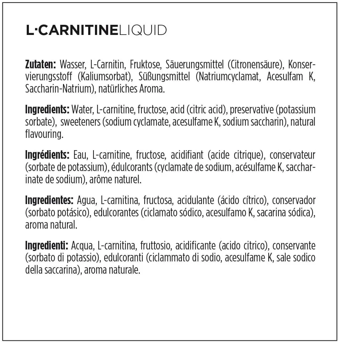 PowerBar L-Carnitine Ampoules x 20