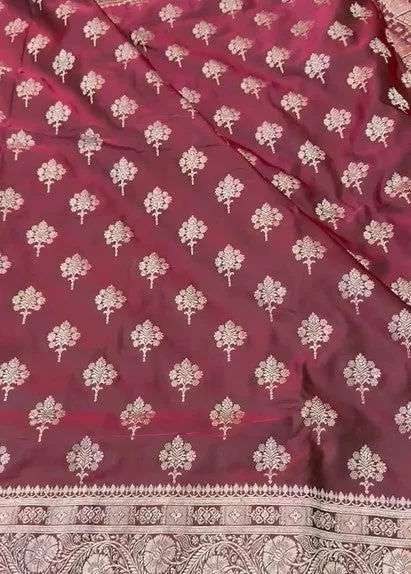 Presenting Handloom Inspired Pure Mashru Silk Gradient Dual Color Shade Saree