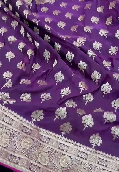 Presenting Handloom Inspired Pure Mashru Silk Gradient Dual Color Shade Saree